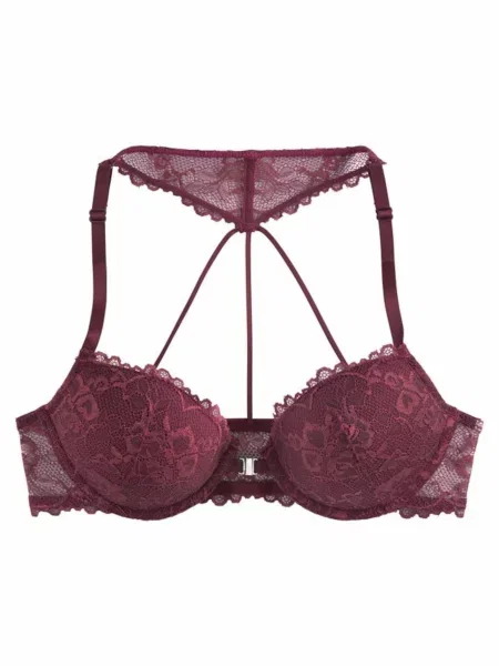 LASCANA Sutien burgundy roșu