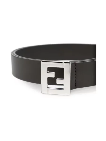 Pasek Fendi z logo brązowy