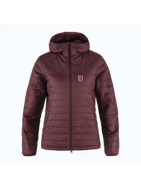 Kurtka puchowa Fjällräven Expedition X-lätt Hoodie port bordowa