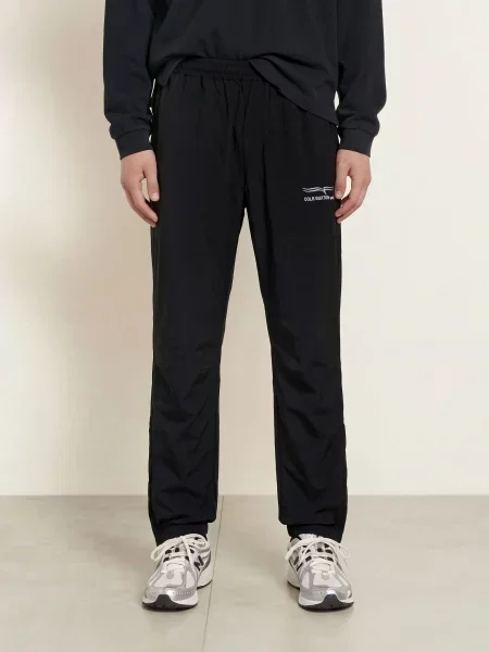 Cole Buxton Kalhoty Z Teplákoviny Střih Extra Slim Fit černá