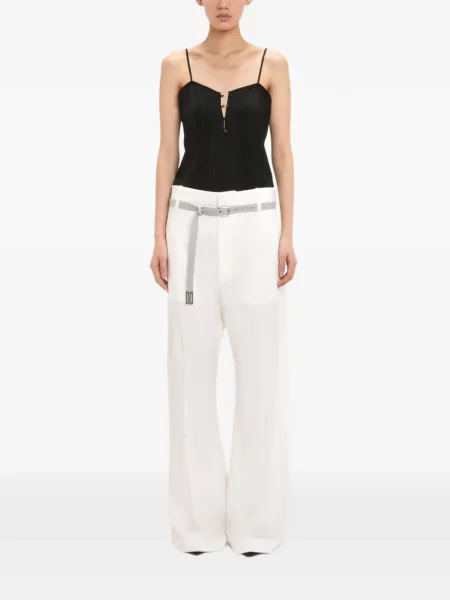 Pantaloni Victoria Beckham alb