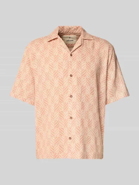 Koszula casualowa o kroju regular fit z kołnierzykiem typu resort model ‘BLUVINCENT’ Jack & Jones Premium pomarańczowa