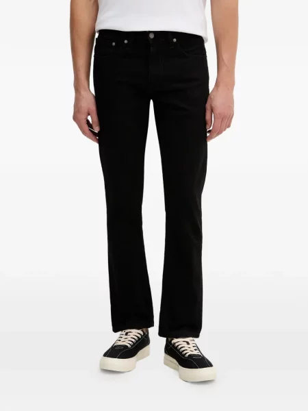 Карирани с яка дънки straight leg Levi's® с качулка синьо