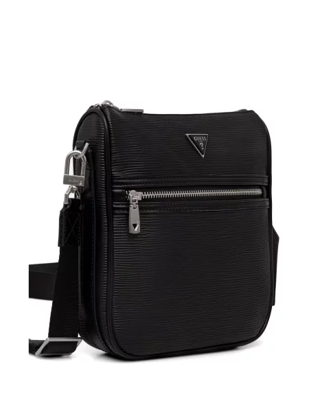 Crossbody taška Guess s autogramem černá