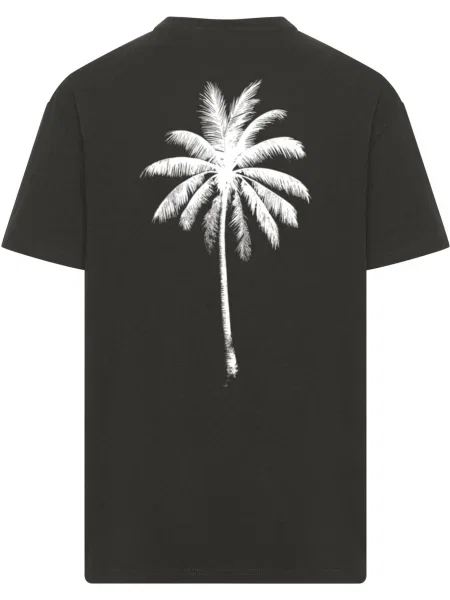 Mister Tee Tricou Under The Palm Trees negru alb