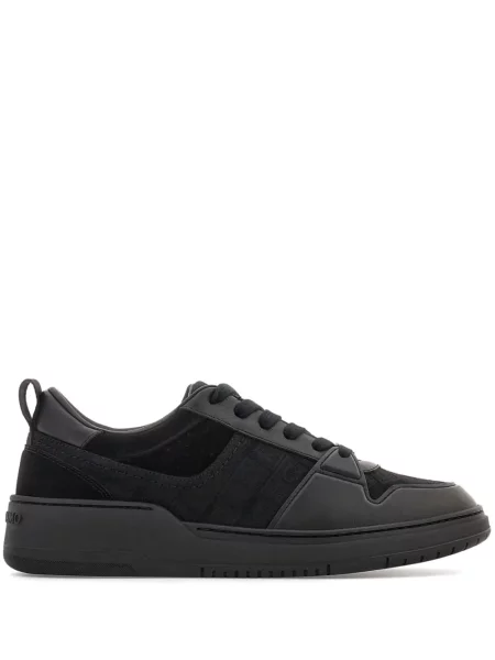 Sneakerși Ferragamo din piele negru
