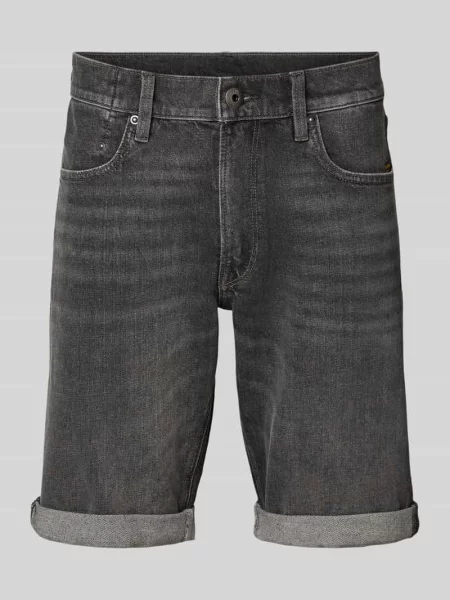 Szorty jeansowe z wpuszczanymi model Mosa Short' G-star Raw czarne