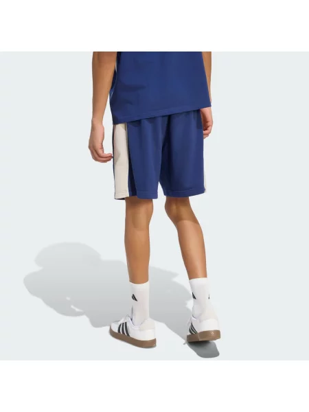 Szorty polarowe Seasonal Essentials Colorblock beżowe