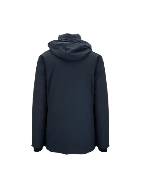 Lniana kurtka Save The Duck niebieska