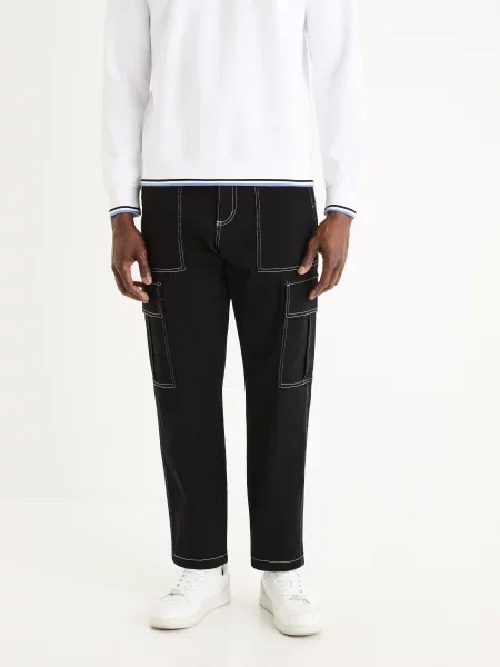 Cargo kalhoty Celio černé
