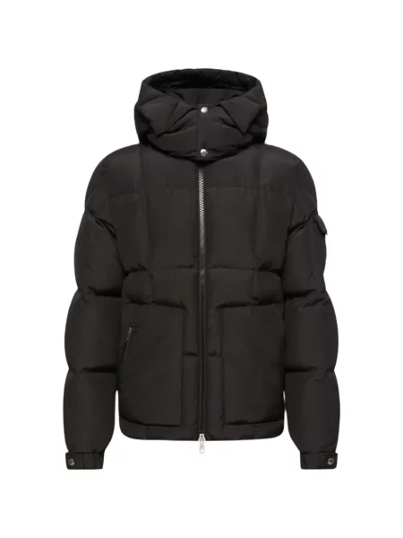 Geacă Moncler cu glugă negru