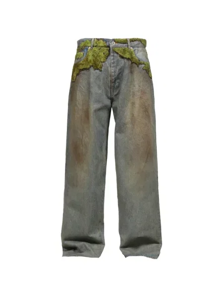 Blugi Doublet cu picior lat albastru