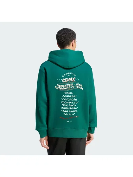 Bluza z kapturem Adidas z kapturem zielona