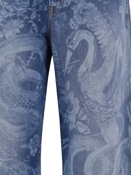 Blugi Just Cavalli cu imagine albastru