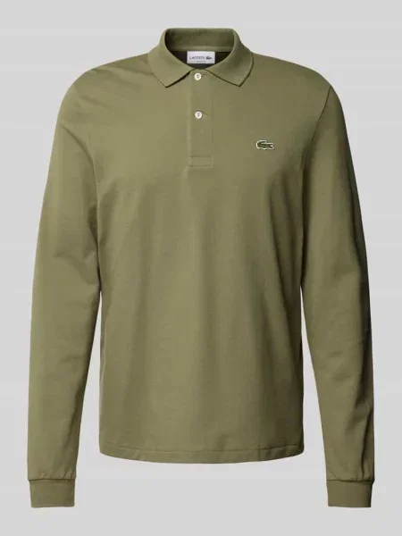 Koszulka polo Lacoste z długim rękawem zielona