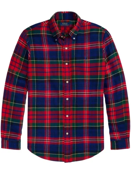 Vunena odgovarati polo majica Polo Ralph Lauren s printom zelena