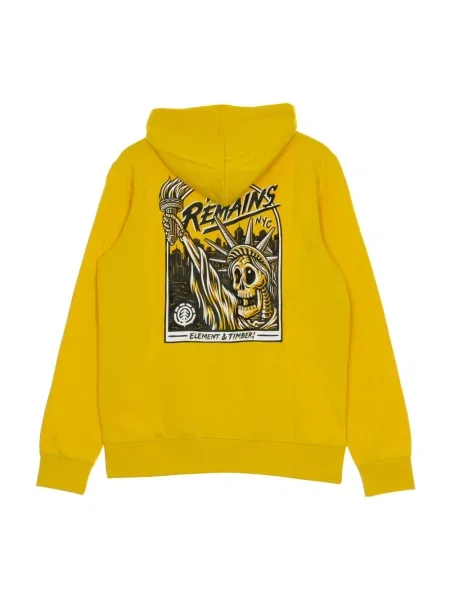 Bluza z kapturem Element z kapturem żółta