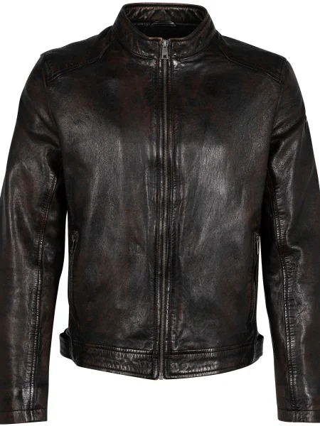 Gipsy by Mauritius Prehodna jakna temno rjava srebrna črna