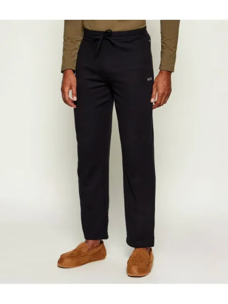 BOSS BLACK Pantaloni de pijama Waffle negru