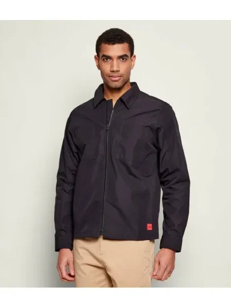 HUGO Geacă Evalom | Oversize fit negru