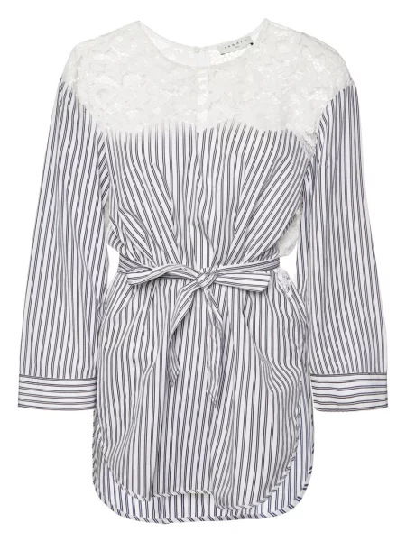 Cămașă cu dungi Sandro cu dungi albastru