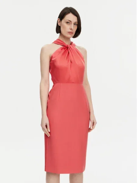 BOSS Rochie cocktail Datinar Coral roz