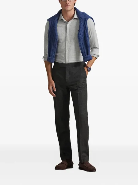 Șapcă Polo Ralph Lauren cu model herringbone din țesătură twill cu imagine albastru