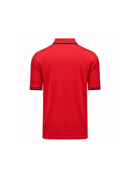 Aeronautica Militare Koszulki Mężczyzna XL Piqué Cotton Polo czerwony