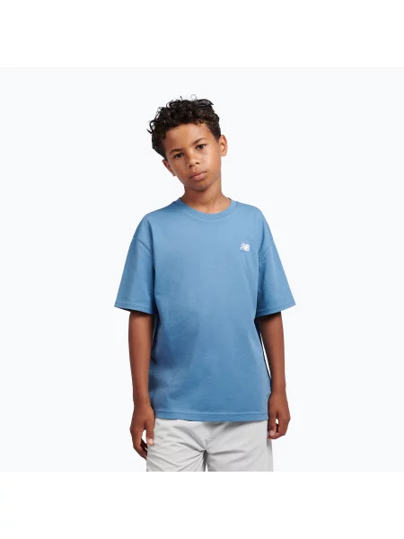 Gyerek póló New Balance Jersey Small Logo Tee shoreline blue. Méret: cm kék