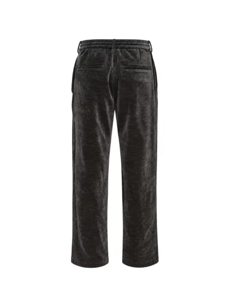 Pantaloni Solid Homme de catifea alergare gri