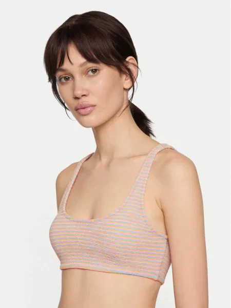 Banana Moon Bikini partea de sus Justin Neonstri roz