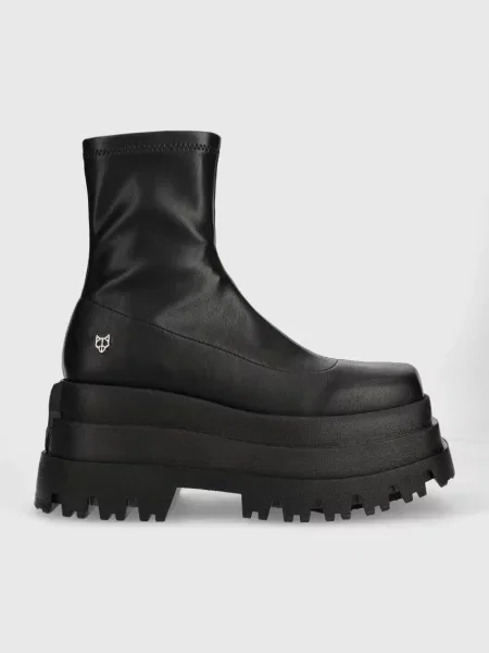 Ботинки Naked Wolfe на платформе черные