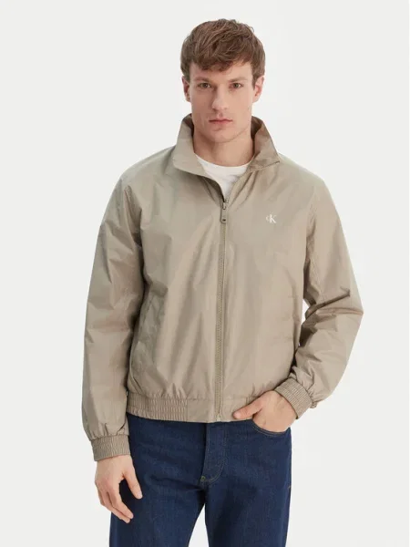 Calvin Klein Jeans Geacă Harrington Maro bej