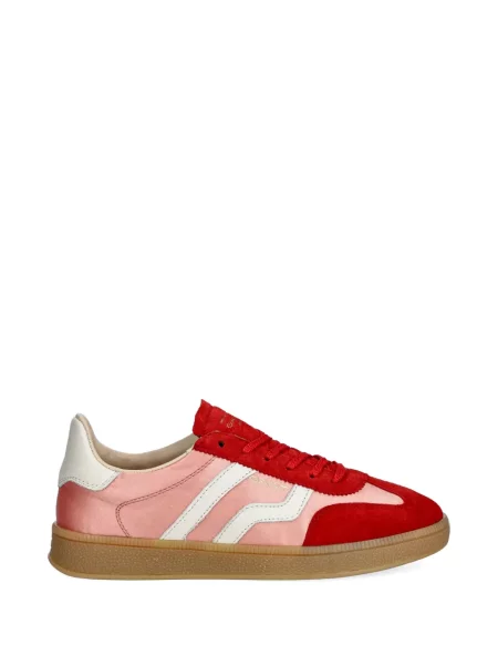Sneakerși Gant din piele de căprioară roșu