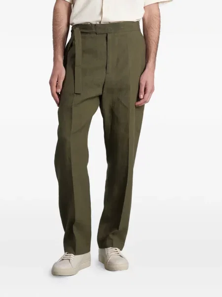 Cu centură pantaloni Paul Smith verde