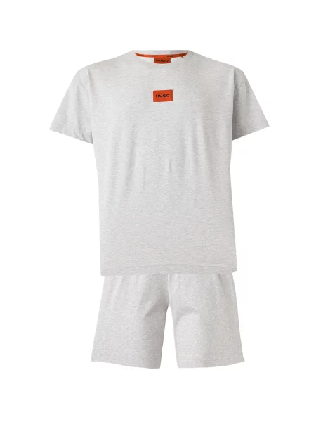 HUGO Pijama scurtă GALAXY deschis gri