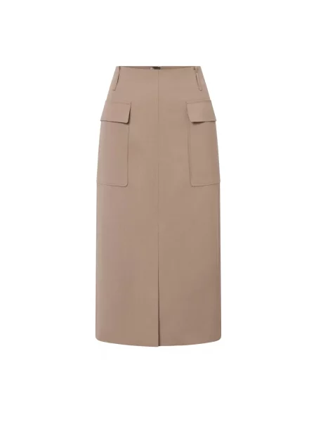 Spódnica midi Windsor brązowa
