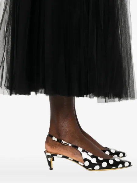 Fusta plisata Styland din tul plisată până la genunchi negru