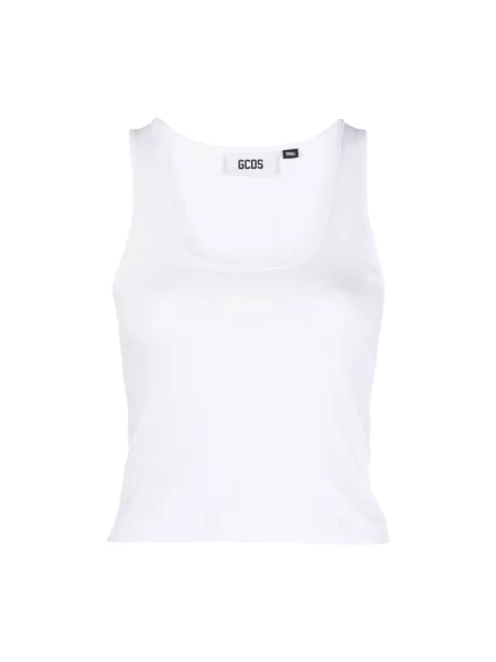 Top Gcds z dżerseju casual biały