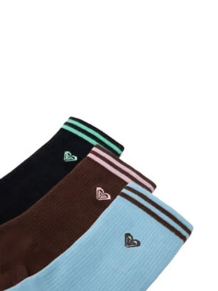 Duge čarape Roxy 3 PACK Šarena