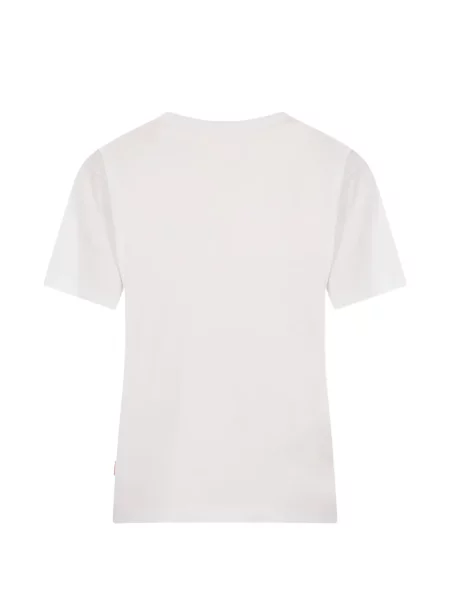 Tricou Diesel cu imagine alb