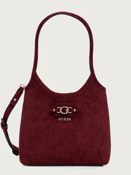 Guess geantă crossbody pentru femei cu imitație de piele întoarsă SAMANTHA