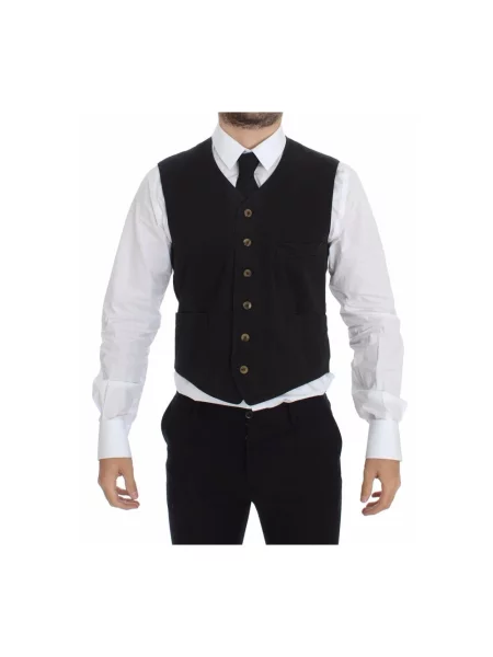 Kamizelka Dolce And Gabbana klasyczna czarna