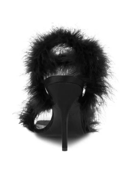 Sandale Moschino cu pene negru