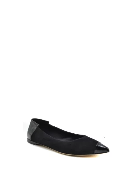 Balerinki Giuseppe Zanotti zamszowe czarne