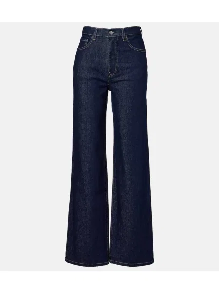 Blugi Ag Jeans cu talie înaltă albastru