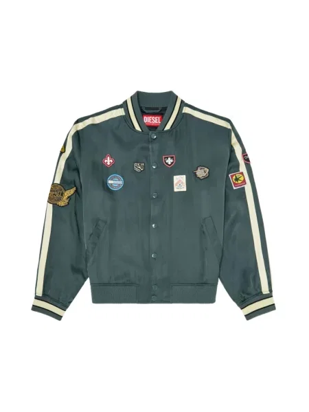 Kurtka bomber Diesel zielony