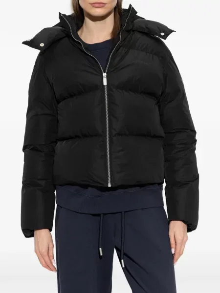 Geacă cu puf Off-white cu glugă alb