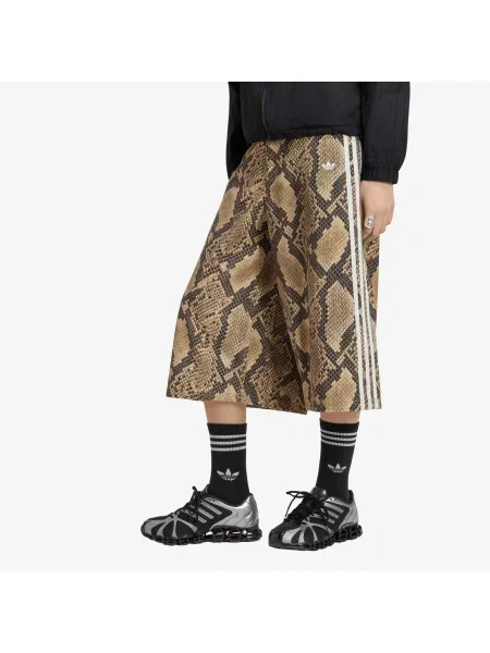 Pantaloni scurți adidas Snake Print Denim Bermuda Shorts Linen/ Magic Beige bej