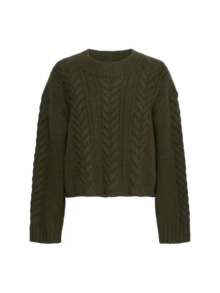 Dzianinowy sweter Ichi zielony